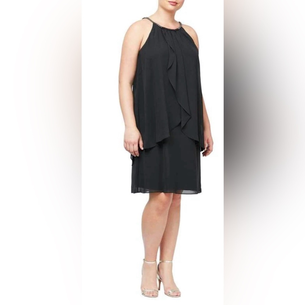 NWT SLNY - Halter Neck Loose Midi Dress size 24W